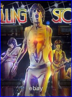 1980 Bally Rolling Stones Pinball Machine Prof Techs Leds Great Playfield