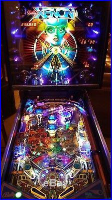 1980 Bally Xenon Pinball Machine upgraded Play field protector LEDS throughout