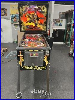 1980 Black Knight Pinball Machine Professional Techs Full Leds Plays Great