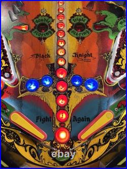 1980 Black Knight Pinball Machine Professional Techs Full Leds Plays Great 1980 Black Knight Pinball Machine Professional Techs Full Leds Plays Great