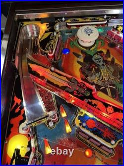 1980 Black Knight Pinball Machine Professional Techs Full Leds Plays Great