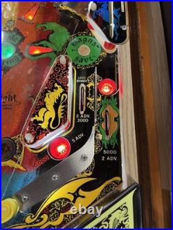1980 Black Knight Pinball Machine Professional Techs Full Leds Plays Great