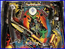 1980 Black Knight Pinball Machine Professional Techs Full Leds Plays Great