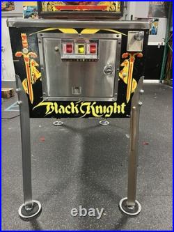 1980 Black Knight Pinball Machine Professional Techs Full Leds Plays Great