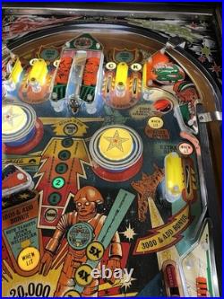 1980 Buck Rogers Pinball Machine Professional Techs Plays Great 8 Drop Targets