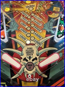 1980 Buck Rogers Pinball Machine Professional Techs Plays Great 8 Drop Targets
