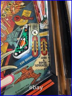 1980 Buck Rogers Pinball Machine Professional Techs Plays Great 8 Drop Targets