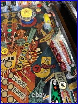1980 Buck Rogers Pinball Machine Professional Techs Plays Great 8 Drop Targets