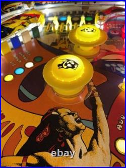 1980 Gottlieb Panthera Pinball Machine Professional Techs 8 Drop Targets