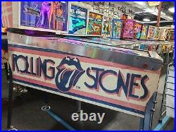 1980 Rolling Stones Pinball Machine Leds Rare New Backglass