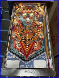 Bally Rolling Stones Pinball Playfield Metal sign 
