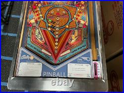 1980 Rolling Stones Pinball Machine Leds Stunning Rare Backglass A Beauty