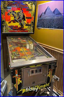 1980 Williams Black Knight Pinball Machine Excellent Working Condition