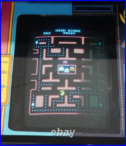 1981 Ms PAC-MAN / Pac-Man CABERET ARCADE MACHINE by MIDWAY Works Well