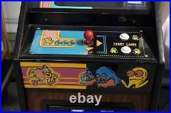 1981 Ms PAC-MAN / Pac-Man CABERET ARCADE MACHINE by MIDWAY Works Well