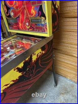 1981 Original Fireball II Pinball Machine Working Plays Great Local Pickup Only