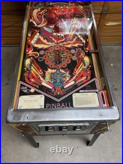 1981 Original Fireball II Pinball Machine Working Plays Great Local Pickup Only