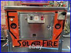 1981 Williams Solar Fire Super Rare Professional Techs Space Theme Super Rare