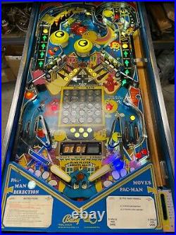 1982 Bally MR & MRS PAC MAN pinball machine Shopped LED'ed FREE SHIPPING