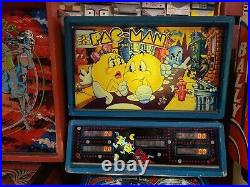1982 Bally Mr And Mrs Pacman Pinball Machine Leds Professional Techs Pac-man