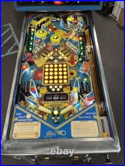 1982 Bally Mr And Mrs Pacman Pinball Machine Prof Techs Plays Great