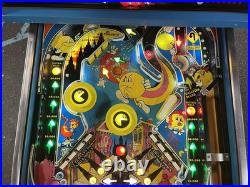 1982 Bally Mr And Mrs Pacman Pinball Machine Prof Techs Plays Great