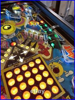 1982 Bally Mr And Mrs Pacman Pinball Machine Prof Techs Plays Great