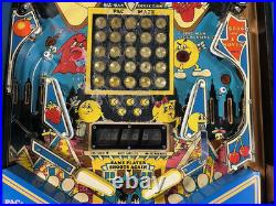 1982 Bally Mr And Mrs Pacman Pinball Machine Prof Techs Plays Great