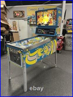 1982 Bally Mr And Mrs Pacman Pinball Machine Prof Techs Plays Great