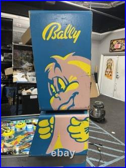 1982 Bally Mr And Mrs Pacman Pinball Machine Prof Techs Plays Great