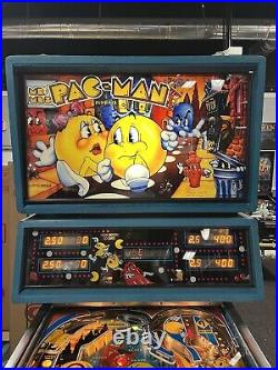 1982 Bally Mr And Mrs Pacman Pinball Machine Prof Techs Works Great Pac-man