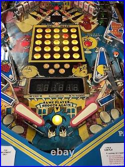 1982 Bally Mr And Mrs Pacman Pinball Machine Prof Techs Works Great Pac-man