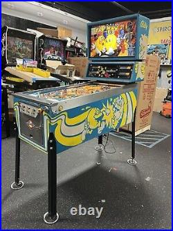 1982 Bally Mr And Mrs Pacman Pinball Machine Prof Techs Works Great Pac-man