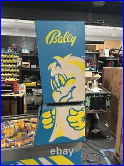 1982 Bally Mr And Mrs Pacman Pinball Machine Prof Techs Works Great Pac-man