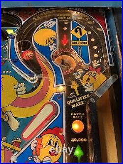 1982 Bally Mr And Mrs Pacman Pinball Machine Prof Techs Works Great Pac-man