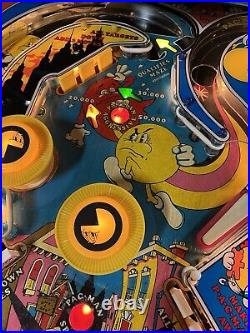 1982 Bally Mr And Mrs Pacman Pinball Machine Prof Techs Works Great Pac-man