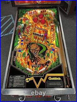 1982 Gottlieb Devil's Dare Pinball Machine Professional Techs Devils Full Leds