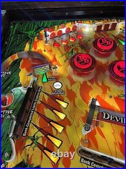 1982 Gottlieb Devil's Dare Pinball Machine Professional Techs Devils Full Leds