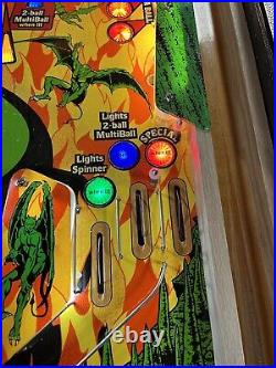 1982 Gottlieb Devil's Dare Pinball Machine Professional Techs Devils Full Leds