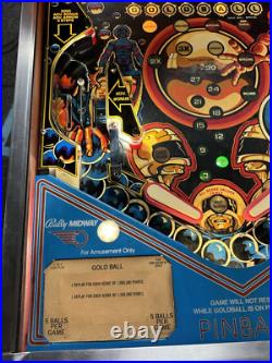 1983 Bally Gold Ball Pinball Machine Professional Techs Full Leds Plays Great
