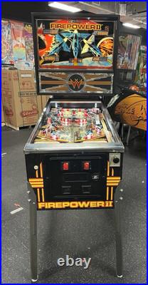 1983 Firepower 2 Pinball Machine Professional Techs Full Leds Plays Great