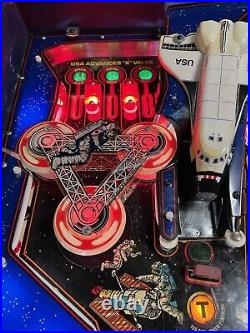 1984 Space Shuttle Pinball Machine Leds Professional Techs Leds Plays Great