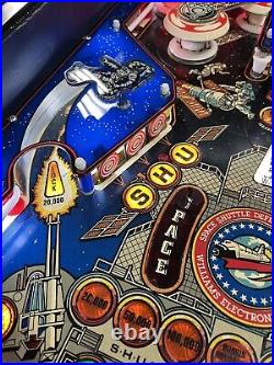 1984 Space Shuttle Pinball Machine Leds Professional Techs Leds Plays Great