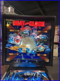 1985 Beat The Clock Pinball Machine Leds Prof Techs Super Rare Only 500 Made