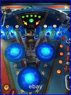 1985 Beat The Clock Pinball Machine Leds Prof Techs Super Rare Only 500 Made