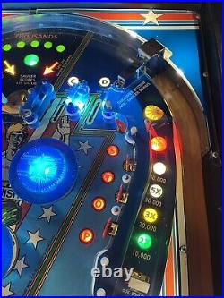 1985 Beat The Clock Pinball Machine Leds Prof Techs Super Rare Only 500 Made