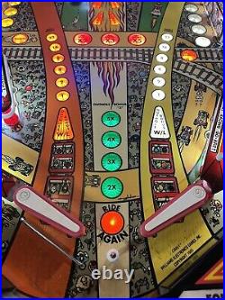 1985 Comet Pinball Machine Prof Techs Leds Works Great Rollercoaster