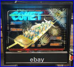 1985 Comet Pinball Machine Professional Techs Full Leds Plays Great 1985 Comet Pinball Machine Professional Techs Full Leds Plays Great