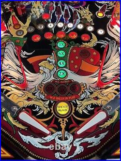 1985 Sorcerer Pinball Machine Leds Plays Great