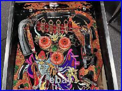 1985 Sorcerer Pinball Machine Leds Plays Great